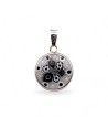 ECLIPSE | Colgantes Murrina Blanco y Negro | Murano-Store
