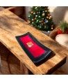 CAMPIELLO | Roter Tafelaufsatz mit Blattgold | Murano-Store
