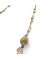 REMBRANDT | Collar y cadena de perlas beige | Murano-Store