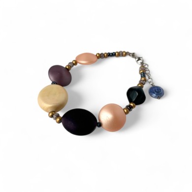 JENNA | Pulsera con cuentas de raso | Murano-Store