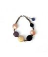 JENNA | Pulsera con cuentas de raso | Murano-Store