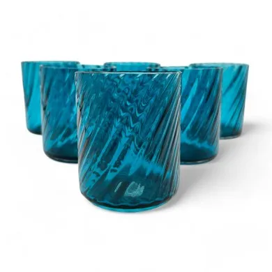 TORCELLO | Vasos de Mesa Azules | Murano-Store