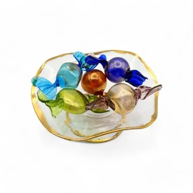 VENERE | Kandis mit Blattgold | Muranoglas | Murano-Store