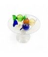 VENERE | Kristall und Gold Große Glasbonbons | Murano-Store