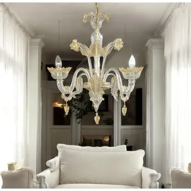 SAN GIORGIO | Lustre clássico veneziano de 3 luzes | Murano-Store