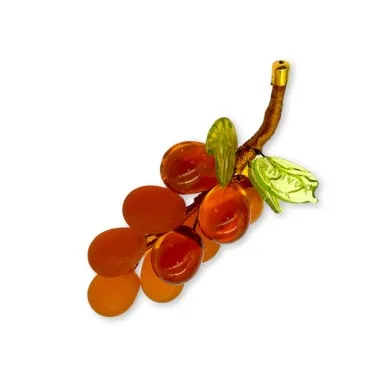 VIGNA | Grappolo d'uva 9 Chicchi Topazio | Murano-Store