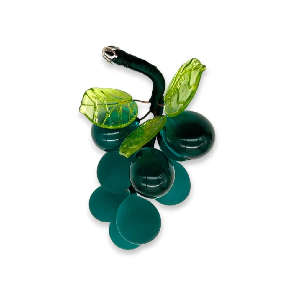 VIGNA | Grappolo d'uva 9 Chicchi Verde scuro | Murano-Store