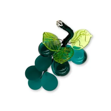 VIGNA | Grappolo d'uva 9 Chicchi Verde scuro | Murano-Store