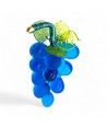 VIGNA | Grappolo d'uva 14 Chicchi | Azzurro satinato | Murano Store