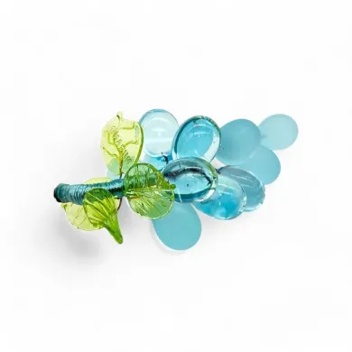 VINE | Grape 9 Grapes | Satin Light Blue | Murano-Store