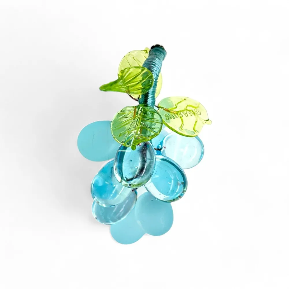 VINE | Grape 9 Grapes | Satin Light Blue | Murano-Store