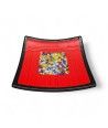 GEOX | Roter Teller mit Murrine | Murano-Store