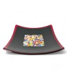 GEOX | Placa de design preta com Murrine | Murano-Store