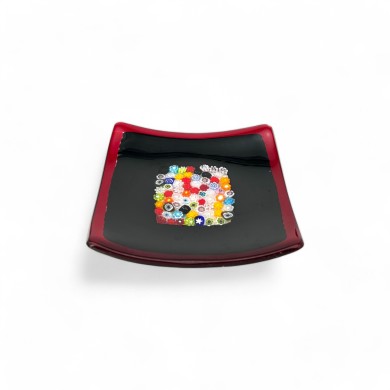 GEOX | Soucoupe noire avec Murrine | Murano-Store