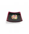 GEOX | Schwarze Untertasse mit Murrine | Murano-Store