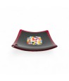 GEOX |Black Saucer Drainer with Murrine | Murano-Store