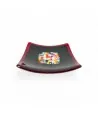 GEOX | Schwarze Untertasse mit Murrine | Murano-Store