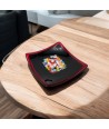 GEOX |Black Saucer Drainer with Murrine | Murano-Store