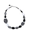 GAUGUIN | Collar moderno blanco y negro | Murano-Store