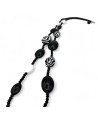 GAUGUIN | Collier moderne noir et blanc | Murano-Store