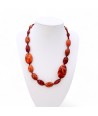 GAUGUIN | Collar moderno rojo coral | Murano-Store