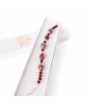 MONET | Pulsera con cuentas rojo Burdeos | Murano-Store