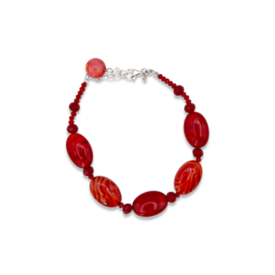 GAUGUIN | Bracciale con perle Corallo | Murano-Store