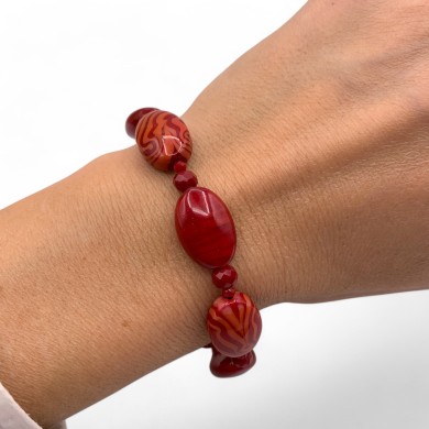 GAUGUIN | Pulseira com contas de coral | Murano-Store