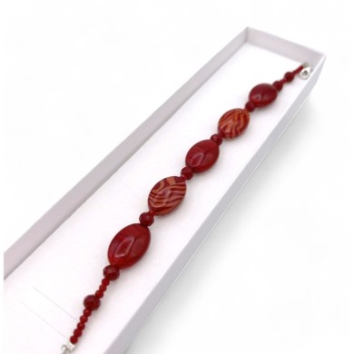 GAUGUIN | Pulseira com contas de coral | Murano-Store