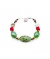 RIVERA | Bracciale perle verdi con Avventurina | Murano-Store