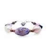 RIVERA | Lila und blaues Perlenarmband mit Aventurin | Murano-Store