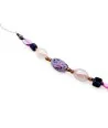 RIVERA | Lila und blaues Perlenarmband mit Aventurin | Murano-Store