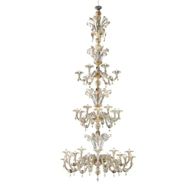 ABU DHABI | Luxuoso lustre dourado de 3 anos de armazenamento | Murano-Store