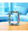 ARMONIA | Light Blue Photo Frame with Murrine | Murano-Store