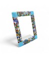 ARMONIA | Light Blue Photo Frame with Murrine | Murano-Store