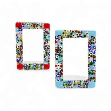 ARMONIA | Fotorahmen Rot mit Murrine | Murano-Store