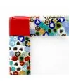 ARMONIA | Fotorahmen Rot mit Murrine | Murano-Store
