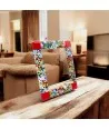 ARMONIA | Fotorahmen Rot mit Murrine | Murano-Store