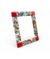 ARMONIA | Fotorahmen Rot mit Murrine | Murano-Store