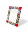 ARMONIA | Fotorahmen Rot mit Murrine | Murano-Store