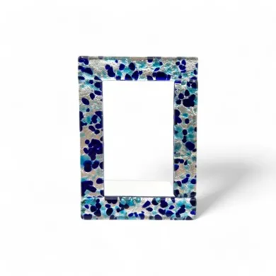 ETERNA | Moldura para fotografias com folha de prata | Murano-Store