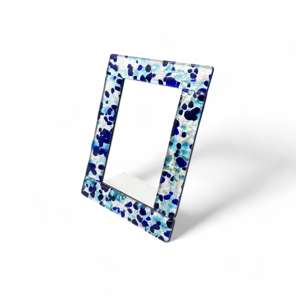 ETERNA | Moldura para fotografias com folha de prata | Murano-Store