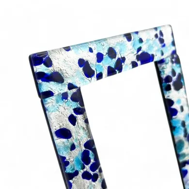 ETERNA | Moldura para fotografias com folha de prata | Murano-Store