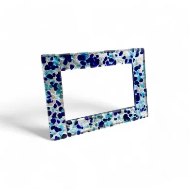 ETERNA | Moldura para fotografias com folha de prata | Murano-Store