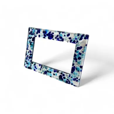 ETERNA | Moldura para fotografias com folha de prata | Murano-Store