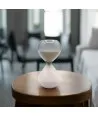 KAIROS | White and gray hourglass | Murano-Store