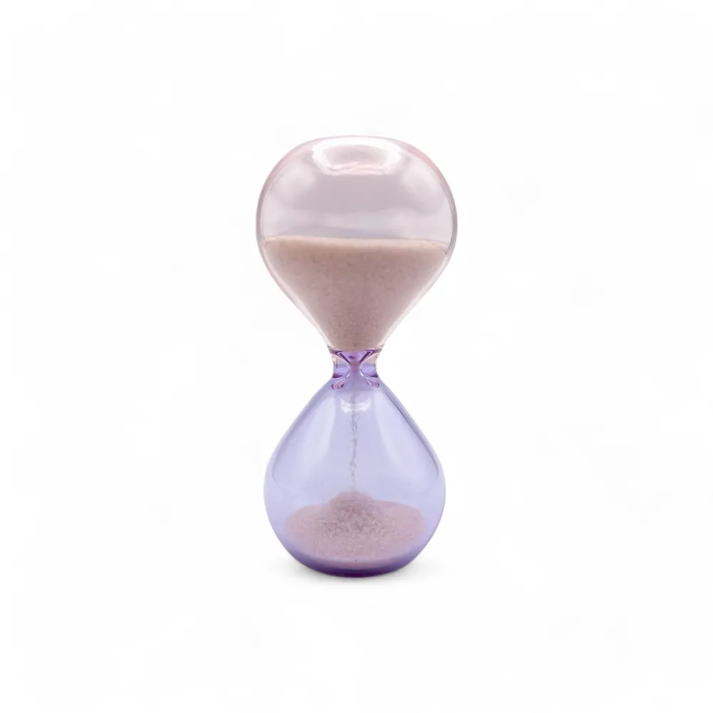 KAIROS | Ampulheta Rosa e Ametista | Murano-Store