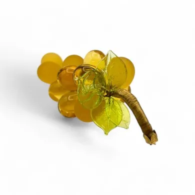 VIGNA | Grappolo d'uva 14 Chicchi | Ambra satinato | Murano-Store