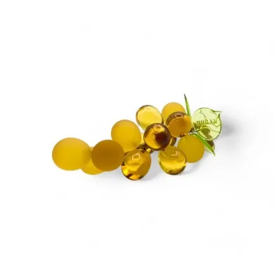 VIGNA | Grappolo d'uva 14 Chicchi | Ambra satinato | Murano-Store