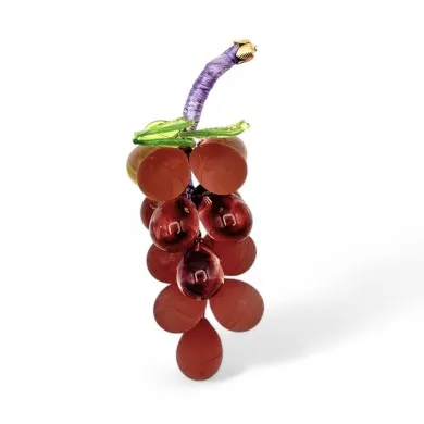 VIGNA | Grappolo d'uva 14 Chicchi | Ametista scuro | Murano-Store